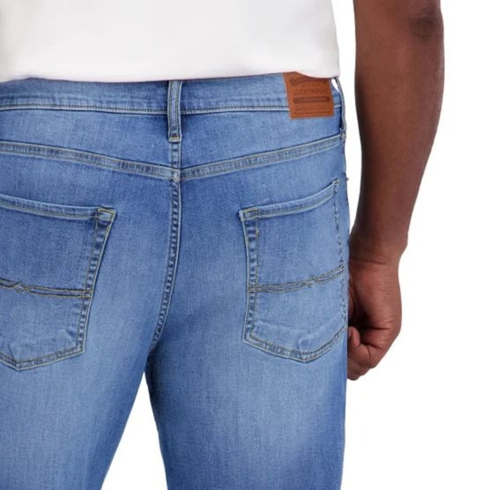 LUCKY BRAND 223 Straight Leg Jeans Mens Sz 34x29 Blue Classic Stretch Denim NWT